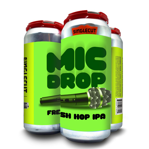 シングルカット・ビアスミス / マイクドロップ・フレッシュホップIPA 473ml缶 [SingleCut Beersmiths / Mic Drop Fresh Hop IPA]