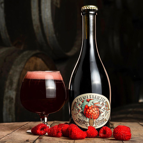 ジェスターキング / 2023 エイトリアル・ルビサイト (Barrel Aged Wild Ale Refermented on Raspberries) 500ml瓶 [Jester King / 2023 Atrial Rubicite]