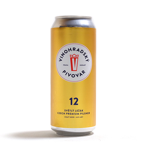 ヴィノフラツキー / ヴィノフラツカ 12 (Premium Czech Pilsner) 500ml缶 [Vinohradský / Vinohradská 12]