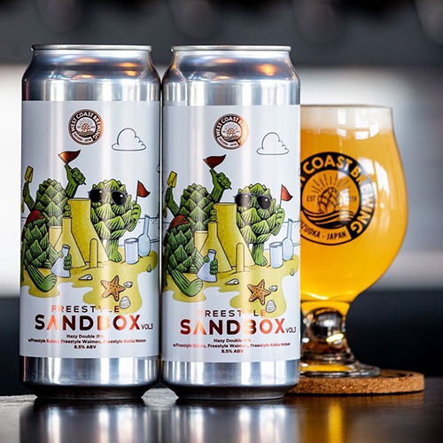 ウエストコーストブルーイング / フリースタイル・サンドボックス Vol.3 (Hazy Double IPA) 500ml缶 [West Coast Brewing / Freestyle Sandbox Vol.3]