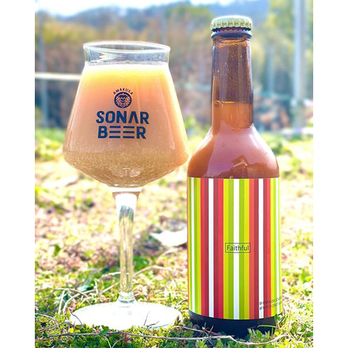 アマクサソナービア / フェイスフル (Fruits Smoothie Sour) 330ml瓶 [Amakusa Sonar Beer / Faithful]