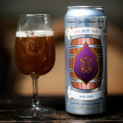 玉村本店 / 木樽熟成山伏 ume dark (Barrel Aged Dark Sour Ale) 500ml缶 [Tamamura Honten / Barrel Aged Yama-Bushi ume dark]