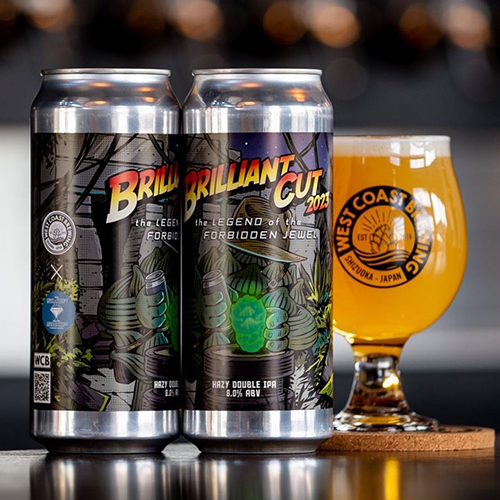 ウエストコーストブルーイング / ブリリアント・カット2023 (Hazy Double IPA) 500ml缶 [West Coast Brewing / Brilliant Cut 2023]