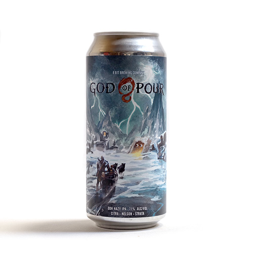 エイトビット / ゴッド・オブ・ポアー (DDH Hazy IPA) 473ml缶 [8 bit Brewing Company / God of Pour]