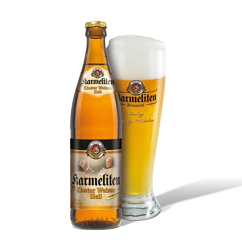 カーメリテン / クロスターヴァイツェンヘル (Hefeweizen) 500ml瓶/20本 [Karmeliten / Kloster Weizen Hell]