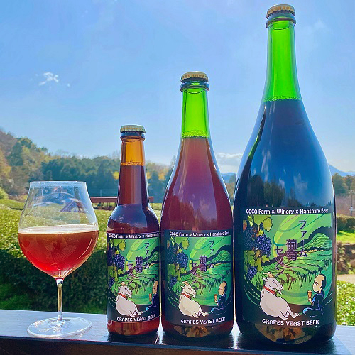 反射炉ビヤ / ファーム・葡萄・セゾン～赤2022～ (Wild Beer) 330ml瓶 [Hansharo Beer / Farm Grape Saison～Red 2022～]