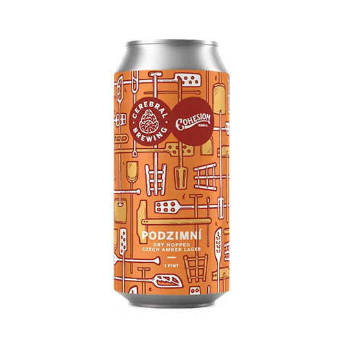 セレブラルブリューイング / ポッズィムニー (Dry Hopped Czech Amber Lager) 473ml缶 [Cerebral Brewing / Podzimní]