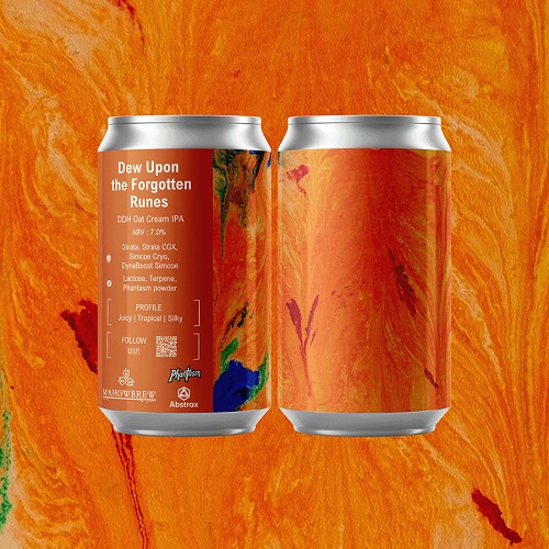 マホウブリュー / デュー・アポン・ザ・フォアゴトゥン・ルーンズ (DDH Oat Cream IPA with Phantasm) 340ml缶 [MAHOWBREW / Dew Upon the Forgotten Runes]