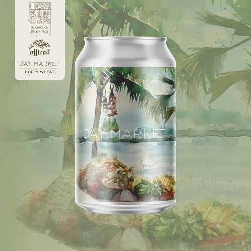インクホーンブルーイング / デイマーケット (Hoppy Wheat w/lemongrass) 355ml缶 [Inkhorn Brewing / Day Market]