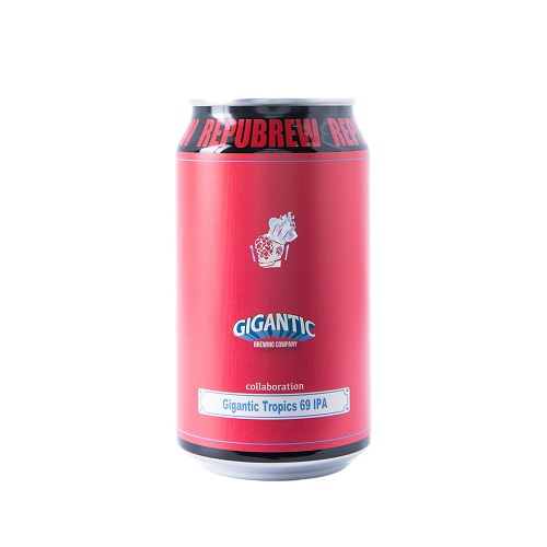 リパブリュー x ジャイガンティック / ジャイガンティックトロピクス69IPA (West Coast IPA) 350ml缶 [RePuBrew x Gigantic / Gigantic Tropics 69IPA]