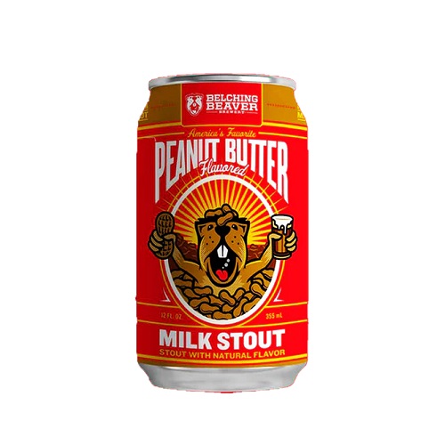 ベルチングビーバー / ピーナッツバター・ミルクスタウト (Milk Stout w/ Penut) 355ml缶 [Belching Beaver / Peanut Butter Milk Stout]