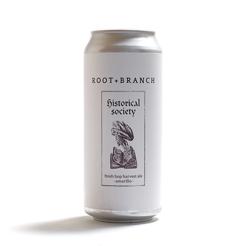 ルートアンドブランチ / ヒストリカルソサエティ: フレッシュホップハーベストエール (アマリロ) (New England Double IPA) 473ml缶 [Root + Branch / Historical Society: Fresh Hop Harvest Ale (Amarillo)]