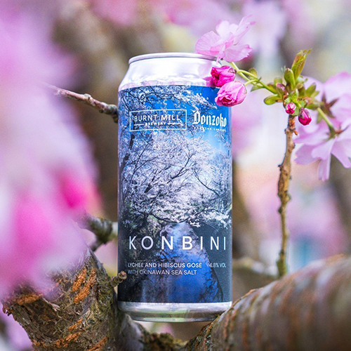 バーントミル x ドンゾコ / コンビニ (Lychee and Hibiscus Gose w/Okinawan Sea Salt) 440ml缶 [Burnt Mill x Donzoko / KONBINI]
