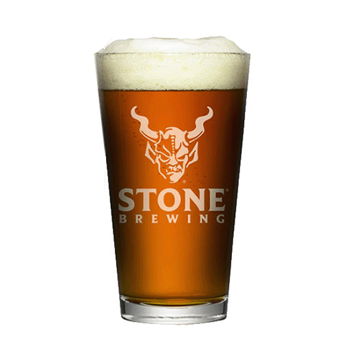 ストーン・ロゴ・パイントグラス 473cc [Stone Logo Pint Glass]