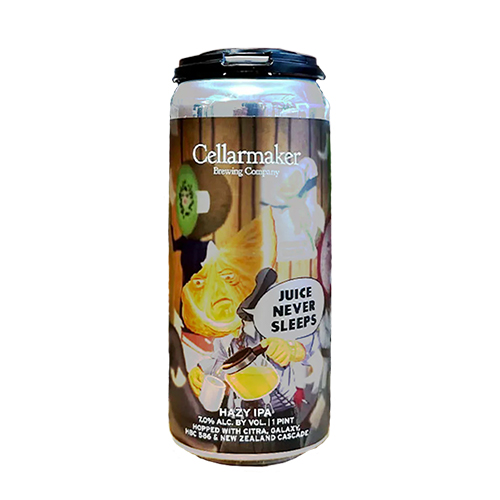 セラーメイカー / ジュース・ネバー・スリープス (Hazy IPA) 473ml缶 [Cellarmaker / Juice Never Sleeps]