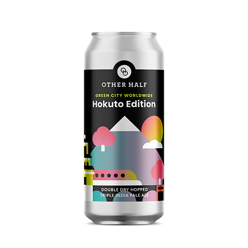 アザーハーフ x うちゅうブルーイング / グリーンシティ・ワールドワイド: 北杜 (Hazy Triple IPA) 473ml缶 [Other Half x Uchu Brewing / Green City Worldwide: Hokuto]