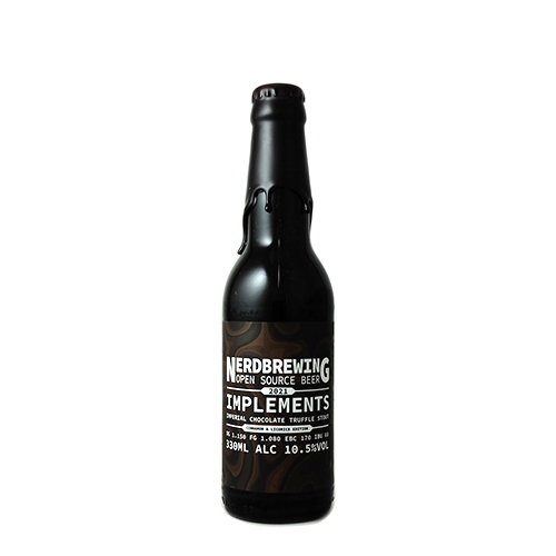 ナードブルーイング / インプリメンツ インペリアルチョコレートトラッフルスタウト - シナモン & リコリス 330ml瓶 [Nerdbrewing / Implements Imperial Chocolate Truffle Stout - Cinnamon and Licorice Edition]