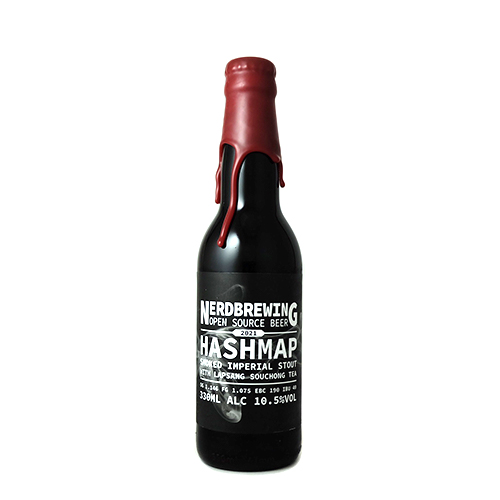 ナードブルーイング / ハッシュマップ スモークドインペリアルスタウト ウィズ ラプサンスーチョンティー 330ml瓶 [Nerdbrewing / Hashmap Smoked Imperial Stout with Lapsang Souchong Tea]