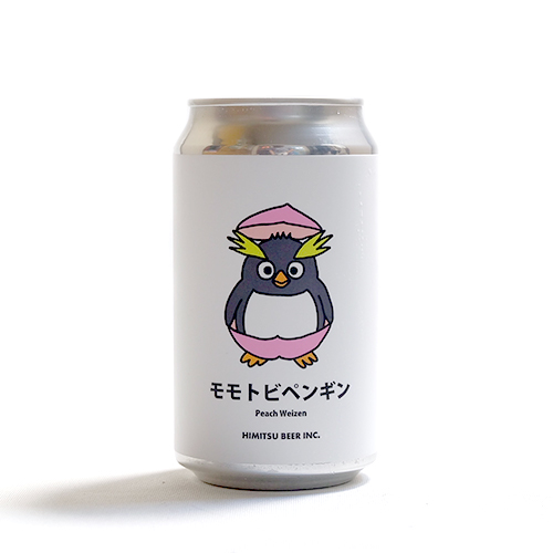 ひみつビール / モモトビペンギン (Peach Weizen) 350ml缶 [Himitsu Beer / Momotobi Penguin]