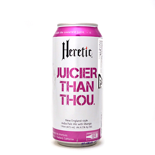 ヘレティック / ジューシア ザン ゾウ (New England IPA w/Mango) 473ml缶 [Heretic Brewing / JUICIER THAN THOU]