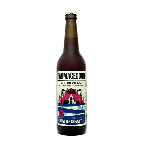 ベルウッズ / ファーマゲドン (サスカトゥーンベリー & ブラックベリー) 500ml瓶 [Bellwoods / Farmageddon (Saskatoon Berry & Blackberry)]