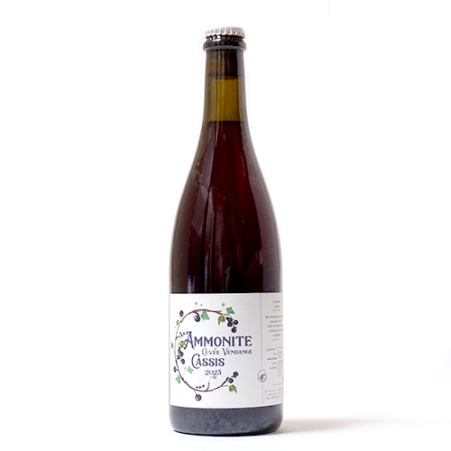 ブラッスリー・アンモナイト / キュヴェ・ヴァンダンジュ・カシス 2023 (Barrel Aged Wild Ale with Blackcurrant) 750ml瓶 [Brasserie Ammonite / Cuvée Vendange Cassis 2023]