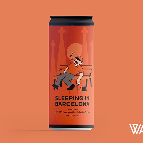 ビリフィーチョ・ウォー x レベルズブルワリー / スリーピング・イン・バルセロナ (DDH Hazy IPA) 330ml缶 [Birrificio WAR x Rebel’s Brewery / Sleeping In Barcelona]