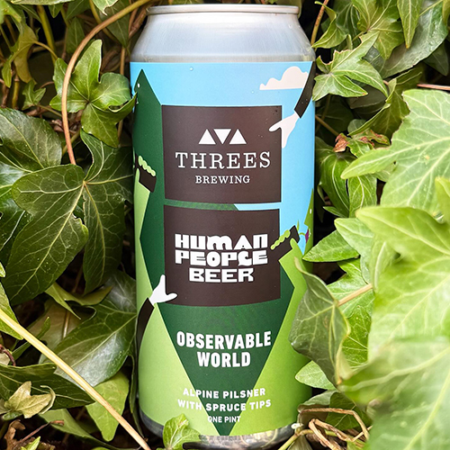 スリーズブリューイング / オブザーバブル・ワールド (Alpine Pilsner with Spruce Tips) 473ml缶 [Threes Brewing / Observable World]