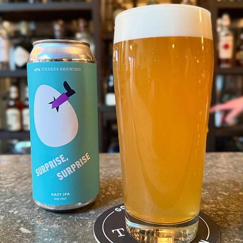 スリーズブリューイング / サプライズ・サプライズ (Hazy IPA) 473ml缶 [Threes Brewing / Surprise, Surprise]