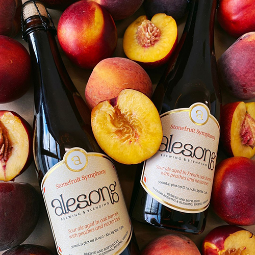 エールソング / ストーンフルーツシンフォニー 2022 (Barrel Aged Fruited Sour Ale) 500ml瓶 [Alesong / Stonefruit Symphony '22]