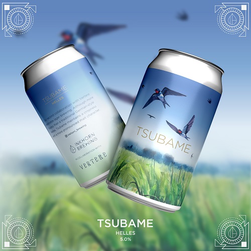 インクホーンブルーイング x バテレ / ツバメ (Helles) 355ml缶 [Inkhorn Brewing x VERTERE / Tsubame]