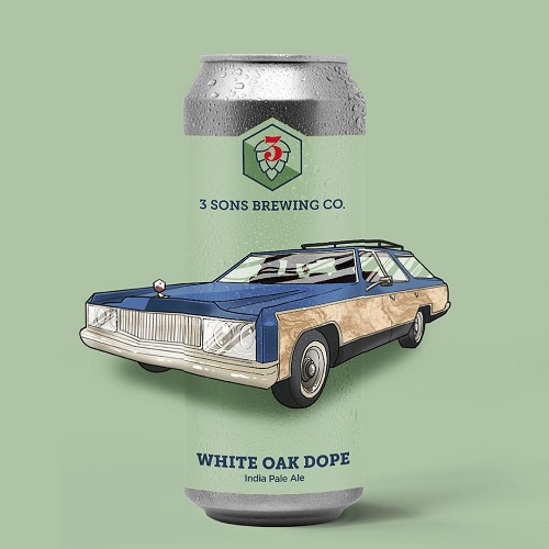 スリーサンズ / ホワイトオーク・ドープ (Hazy IPA) 473ml缶 [3 Sons Brewing Company / White Oak Dope]