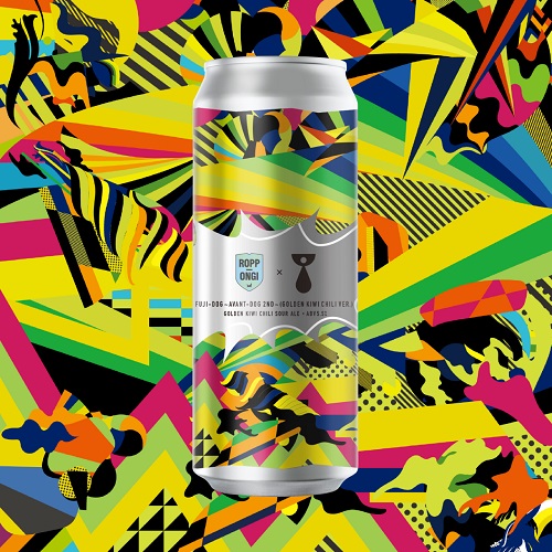 ティーンネイジブルーイング x ブリュードッグ六本木 / フジドッグ (Golden Kiwi Chili Sour Ale) 500ml缶 [Teenage Brewing x BrewDog Roppongi / FUJI DOG ~Avant-Dog 2nd~ (Golden Kiwi Chili Ver.)]