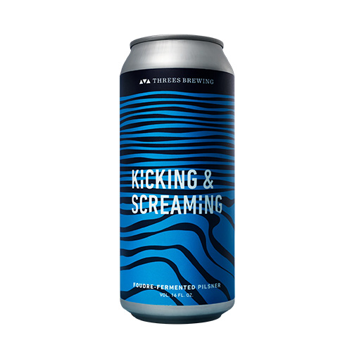 スリーズブリューイング / キッキング&スクリーミング (Foudre-Fermented Pilsner) 473ml缶 [Threes Brewing / Kicking & Screaming]
