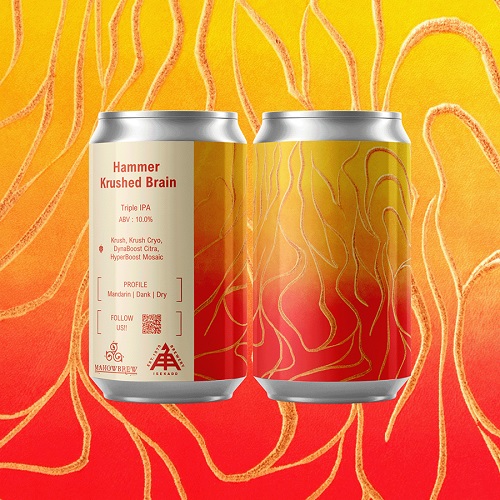 マホウブリュー / ハンマー・クラッシュド・ブレイン (Triple IPA) 340ml缶 [MAHOWBREW / Hammer Krushed Brain]