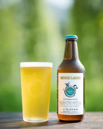 志賀高原ビール / ハウスラガー 3.02 山恵錦 (Rice Lager) 330ml瓶 [Shiga Kogen Beer / HOUSE LAGER 3.02 Sankei Nishiki]