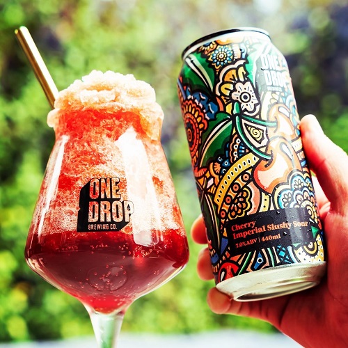ワンドロップ / チェリーインペリアルスラッシーサワー (Imperial Fruited Sour) 440ml缶 [One Drop / Cherry Imperial Slushy Sour]