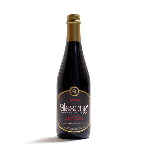 エールソング / ライノスーツ 2024 (Imperial milk stout aged in bourbon barrels) 500ml瓶 [Alesong / Rhino Suit 2024]