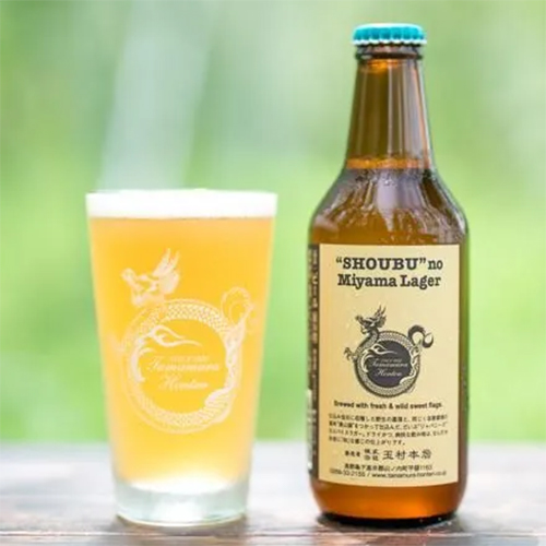 志賀高原ビール / “ショウブ” ノ ミヤマラガー (Rice Lager w/ Spice) 330ml瓶 [Shiga Kogen Beer / “SHOUBU” no Miyama Lager]