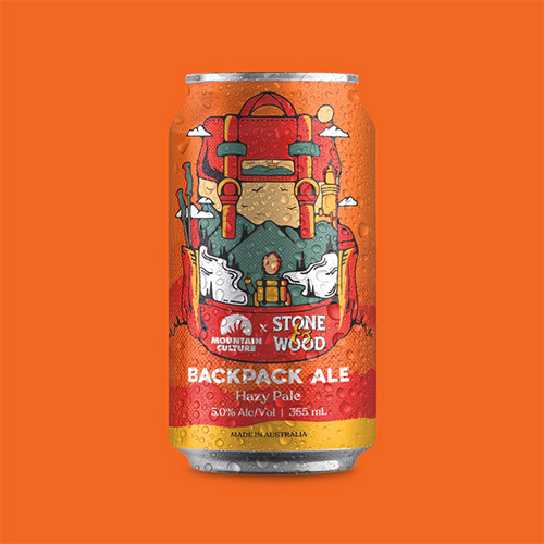 マウンテンカルチャー x ストーン・アンド・ウッド / バックパックエール (Hazy Pale Ale) 355ml缶 [Mountain Culture x Stone & Wood / Backpack Ale]