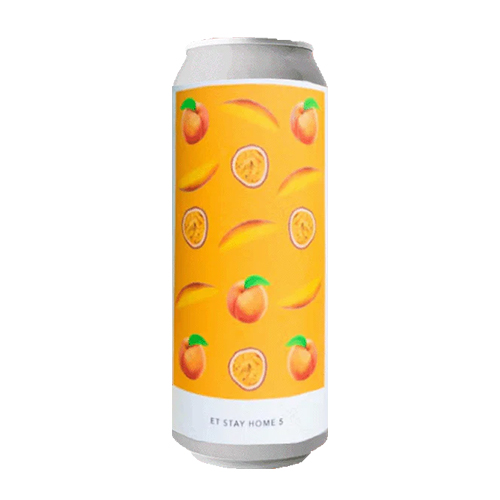 イーブルツインNYC / ET ステイホーム 5 - パッションフルーツ・マンゴー・ピーチ (Fruited Sour) 473ml缶 [Evil Twin NYC / ET Stay Home 5 - Passion Fruit, Mango, Peach]