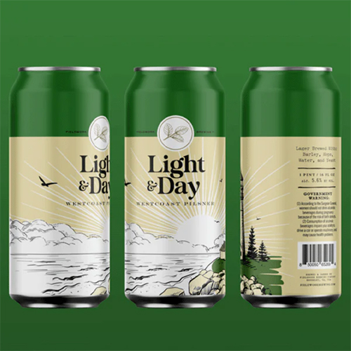 フィールドワーク / ライト&デイ (West Coast Lager) 473ml缶 [Fieldwork / Light & Day]