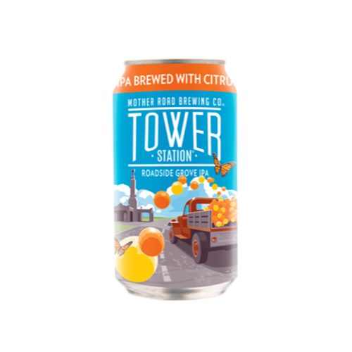 マザーロード / タワーステーション・ロードサイドグローブ (IPA brewed with blood oranges and grapefruit) 355ml缶 [Mother Road Brewing Company / Tower Station Roadside Grove]