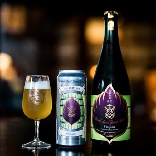 玉村本店 / 木樽熟成 山伏 b3 miyama (Barrel Aged Farmhouse Ale) 500ml缶 [Tamamura Honten / Barrel Aged Yama-Bushi b3 miyama -baby blonde brett miyama-]