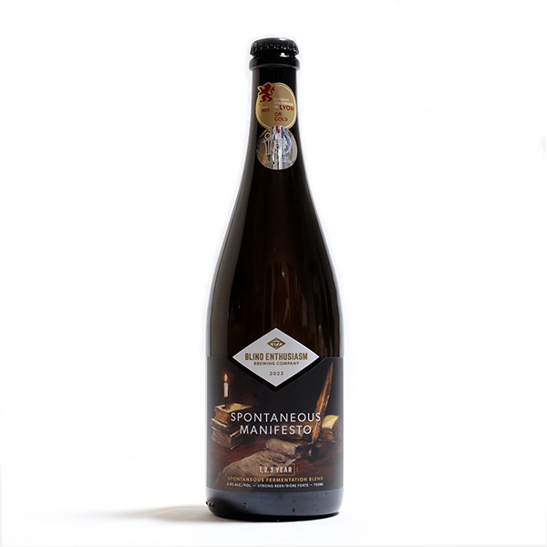 ブラインドエンスージアズム / スポンテニアス・マニフェスト 2023 (Belgian-Style Lambic) 750ml瓶 [Blind Enthusiasm / Spontaneous Manifesto 2023]