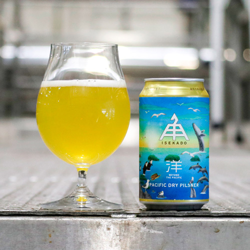 伊勢角屋麦酒 / ビヨンド・ザ・パシフィック (Pacific Dry Pilsner) 350ml缶 [ISEKADO BREWERY / Beyond the Pacific]