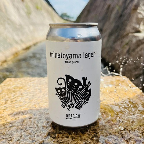オープンエア / ミナトヤマラガー (italian pilsner) 350ml缶 [open air / minatoyama lager]