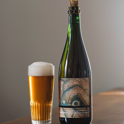 インサイトセラーズ x ボフコン x トミー・シェフ / コングルイティ: プルミエ・クリュ 2022 (Danish and Dutch Wild Ales blended with Belgian Lambic aged in Premier Cru Bordeaux Barrels) 750ml瓶 [Insight Cellars x Bofkont x Tommie Sjef / Congruity: Premier Cru 2022]