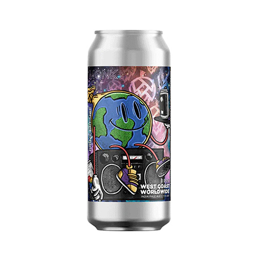 (空輸) モンキッシュ / ウェストコースト・ワールドワイド (West Coast IPA) 473ml缶 [Monkish / West Coast Worldwide]