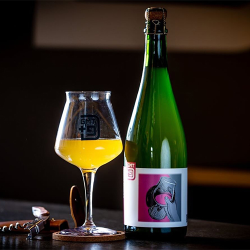 ジー・エム・ティー・プラス・ナイン / ハッピー・エンディング (Barrel Aged Sour w/Peaches) 750ml瓶 [GMT+9 / Happy Ending -2023-]